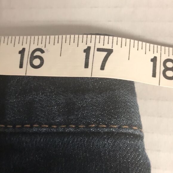 ANN TAYLOR LOFT Flare Wide Leg Denim Jeans Size 10 Back Flap Pockets Boot Cut - Picture 10 of 12